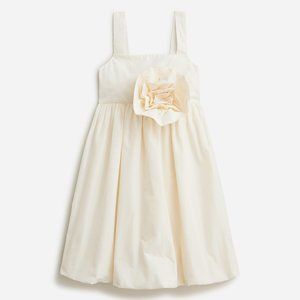 J Crew Girls' rosette dress in taffeta - BRAND NEW WITH TAGS